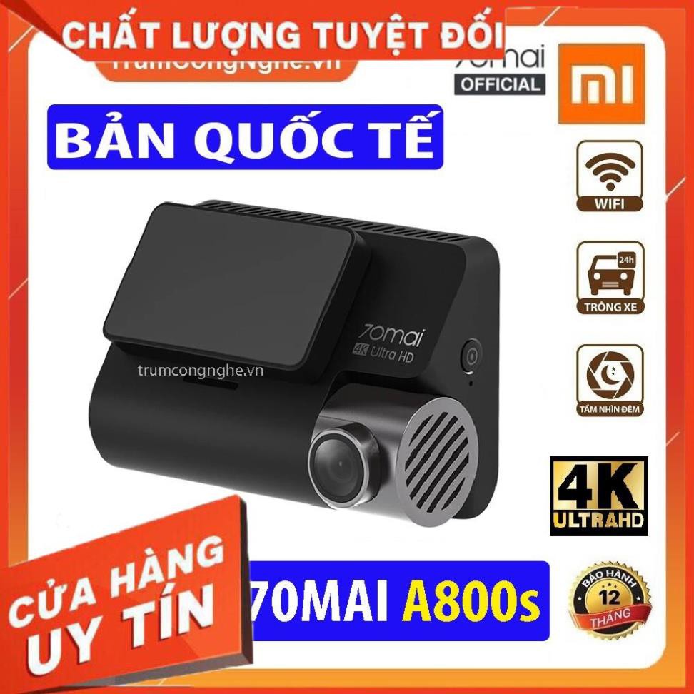 Camera Hành Trình Ô tô Xiaomi 70mai A800s Dash Cam 4K Siêu Nét - Bảo hành 12 Tháng