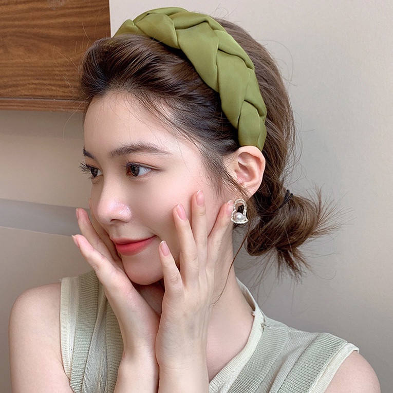 Băng Đô Cài Tóc Bằng Xốp Cao Cấp Phong Cách Pháp Thanh Lịch Dành Cho Nữ Rửa Mặt