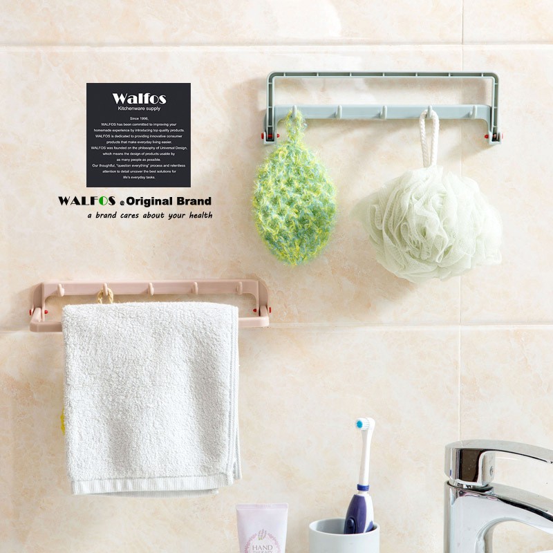 Móc Treo Đồ Walfos Có Thể Gấp Gọn Bằng Chất Liệu PP Gồm 3 Màu Tiện Dụng