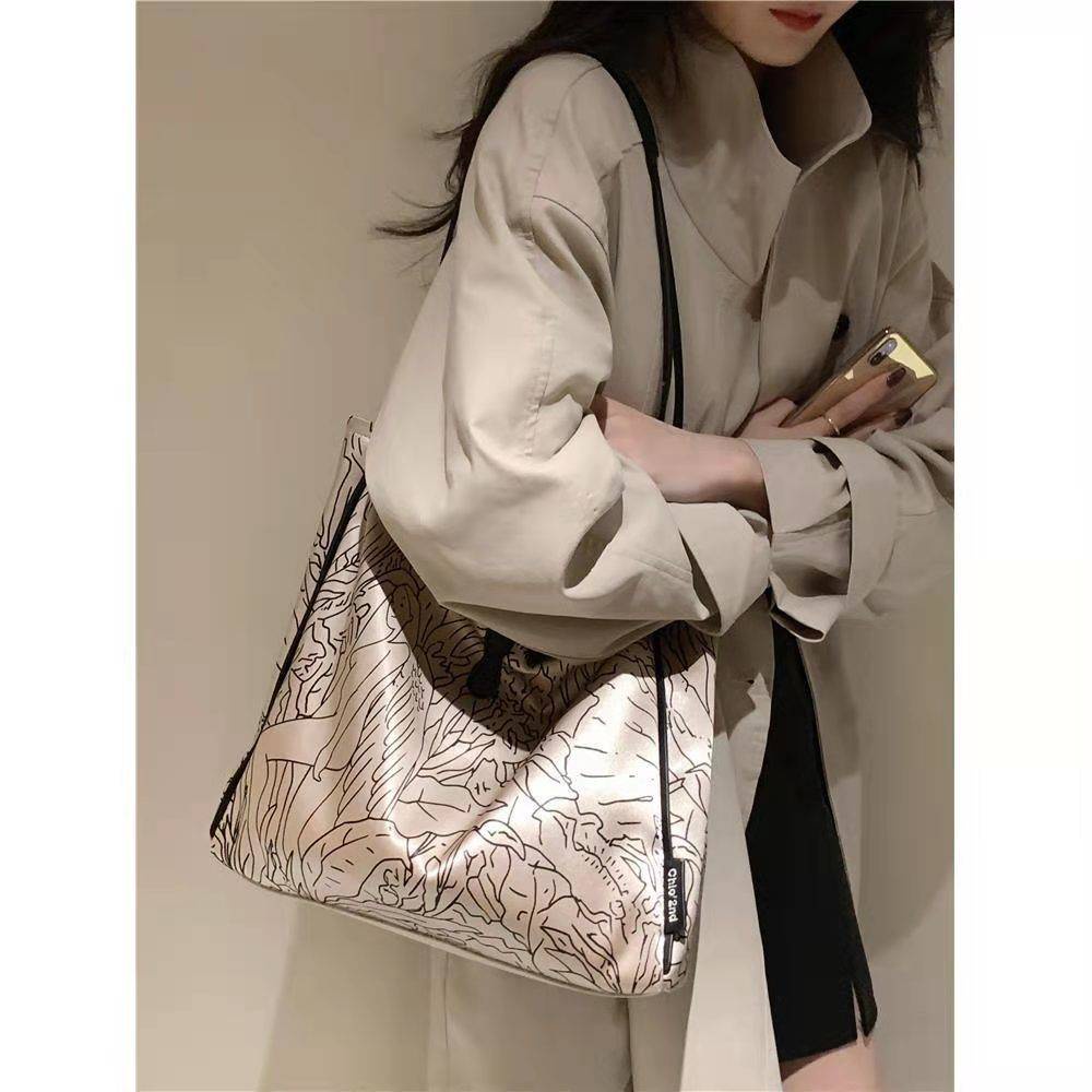 Chio '2nd Chính Hãng Túi Tote Xách Tay In Họa Tiết Thiên Thần Mùa Hè Niche Thiết Kế Nhỏ Gọn