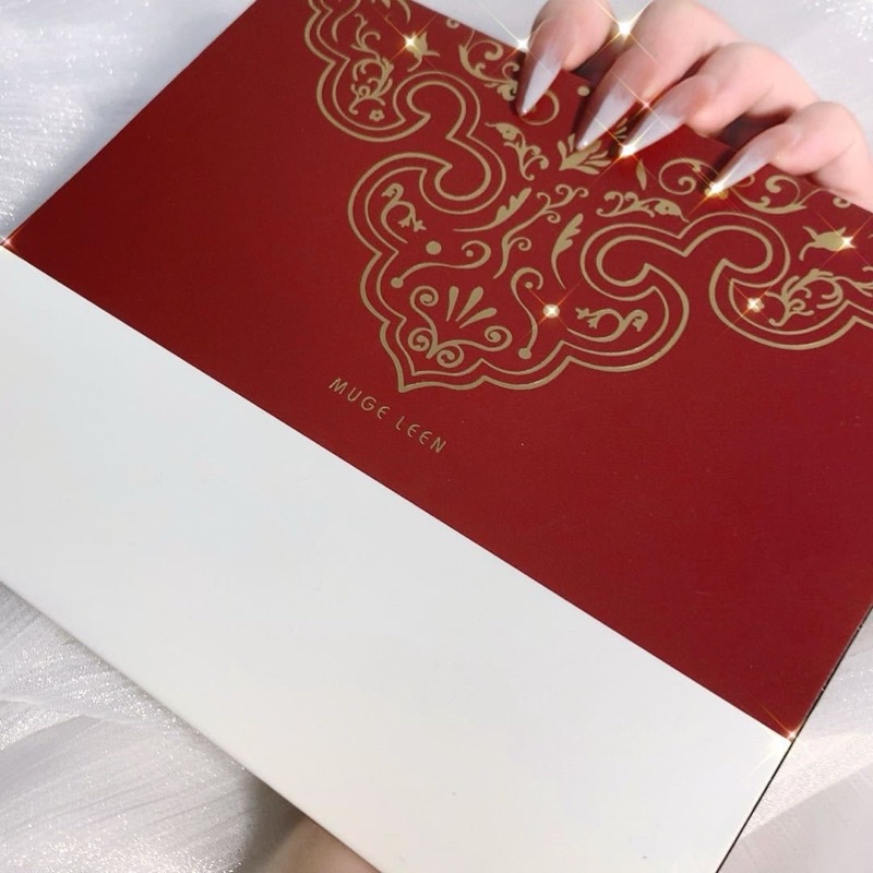 Bảng mắt 30 ô Mugeleen tông cam đỏ dễ đánh, nhũ bling bling kèm cọ | BigBuy360 - bigbuy360.vn