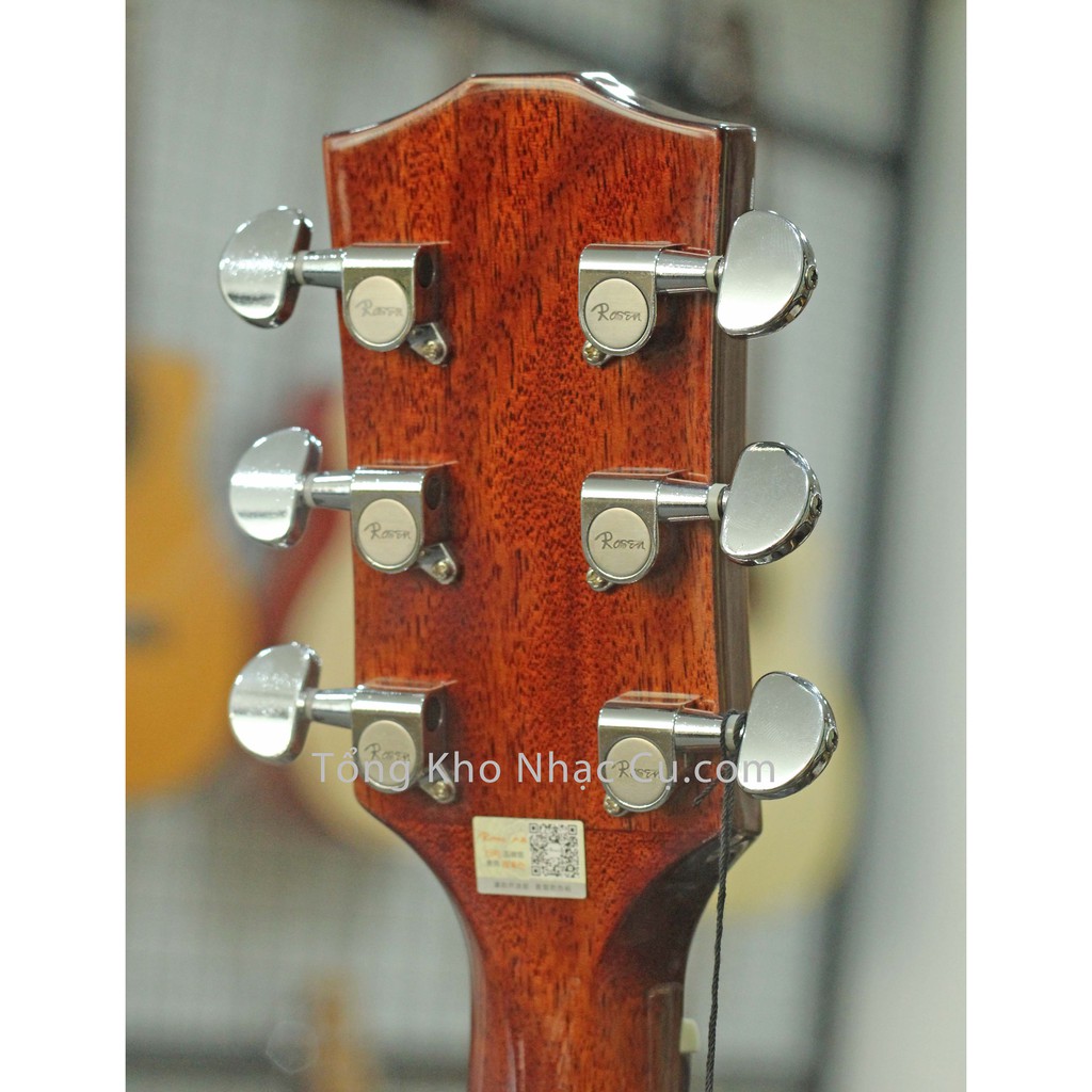 Đàn Guitar Acoustic Rosen G31-NA (Gỗ Thịt)+Tặng kèm khóa học của Guitarist Hiển râu và đầy đủ phụ kiện