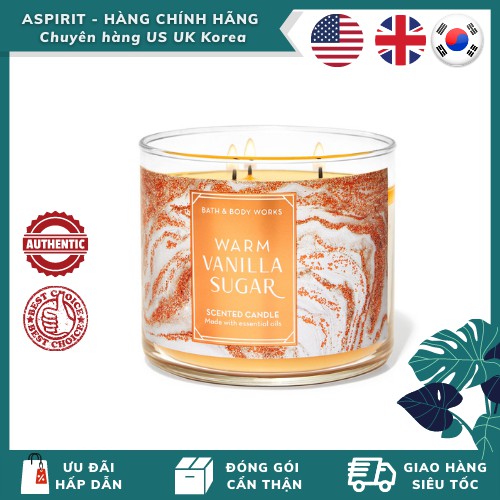 🌸🌸HOT SALE🌸🌸 Nến Thơm Bath And Body Works Scented Candle 3 Bấc 411g