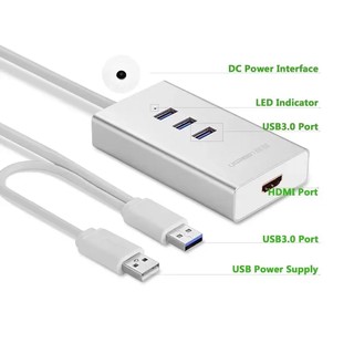 Bộ chuyển đổi 3 cổng usb 3.0 40257 -tm shop