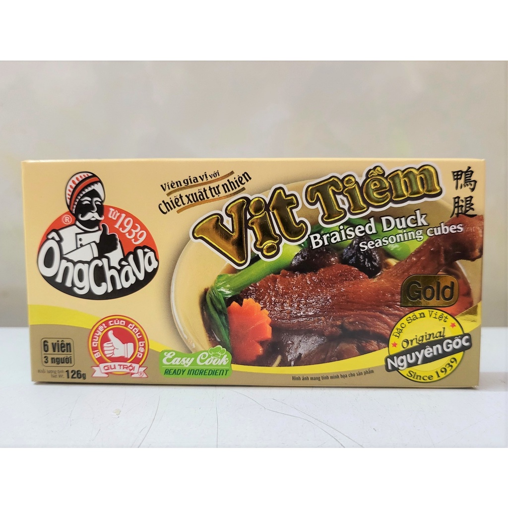 VIÊN GIA VỊ VỊT TIỀM  ÔNG CHÀ VÀ Braised Duck Seasoning Cubes