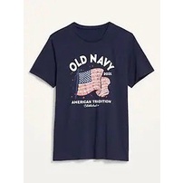 Áo thun nam in hình lá cờ Mỹ OldNavy vnxk