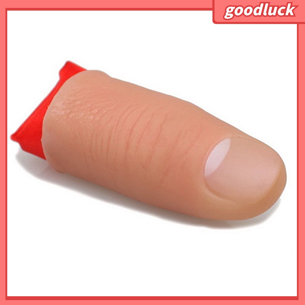 Bộ ngón tay cái bằng nhựa và lụa màu đỏ dùng làm đạo cụ ảo thuật