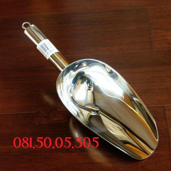 Muôi xúc đá inox Số 3 - Số 4 loại Dày Đẹp Xịn - Dụng Cụ Xúc Đá Bi Pb307