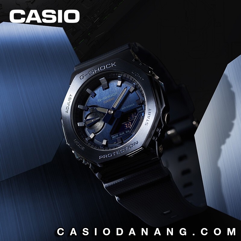 Đồng hồ nam dây nhựa Casio G-Shock chính hãng Anh Khuê GM-2100N-2ADR