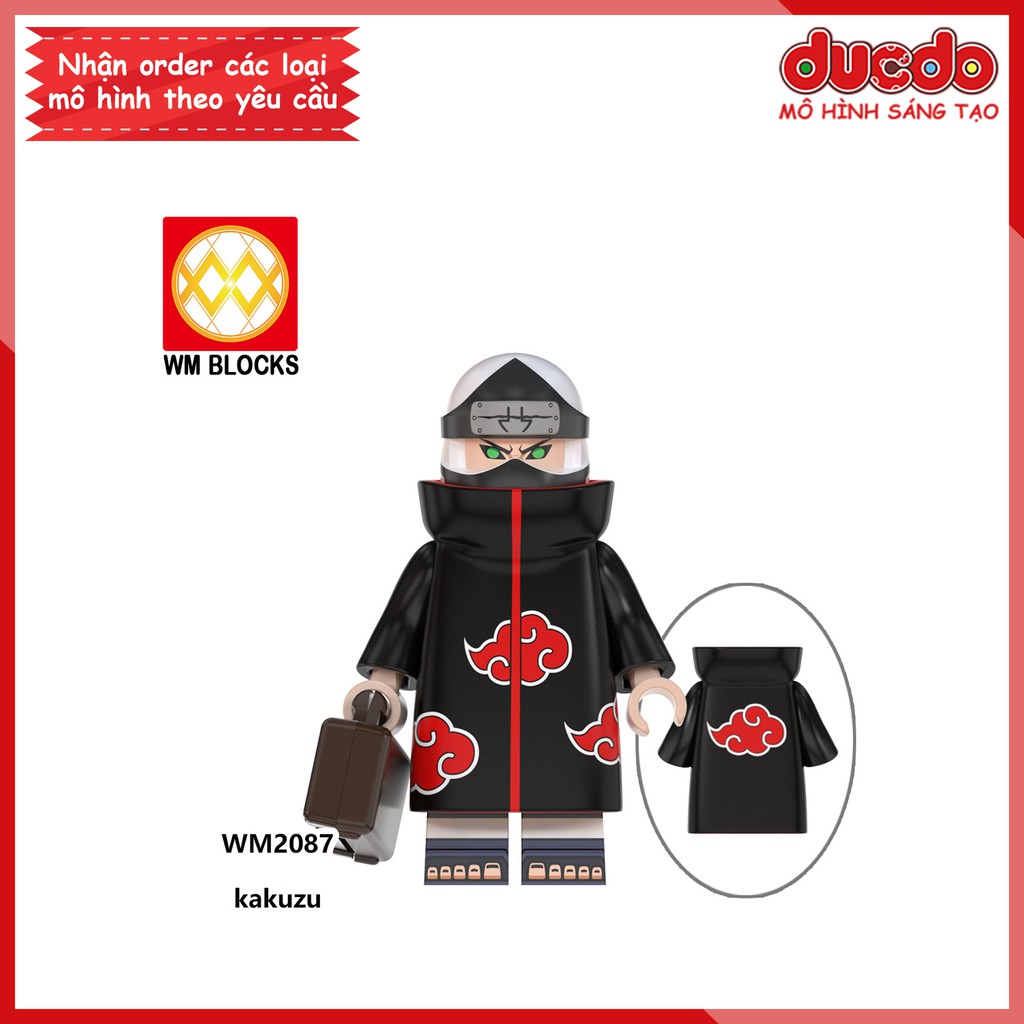 Minifigures các nhân vật trong Naruto, Sasuke mới nhất - Đồ chơi Lắp ghép Xếp hình Mô hình Mini WM6105