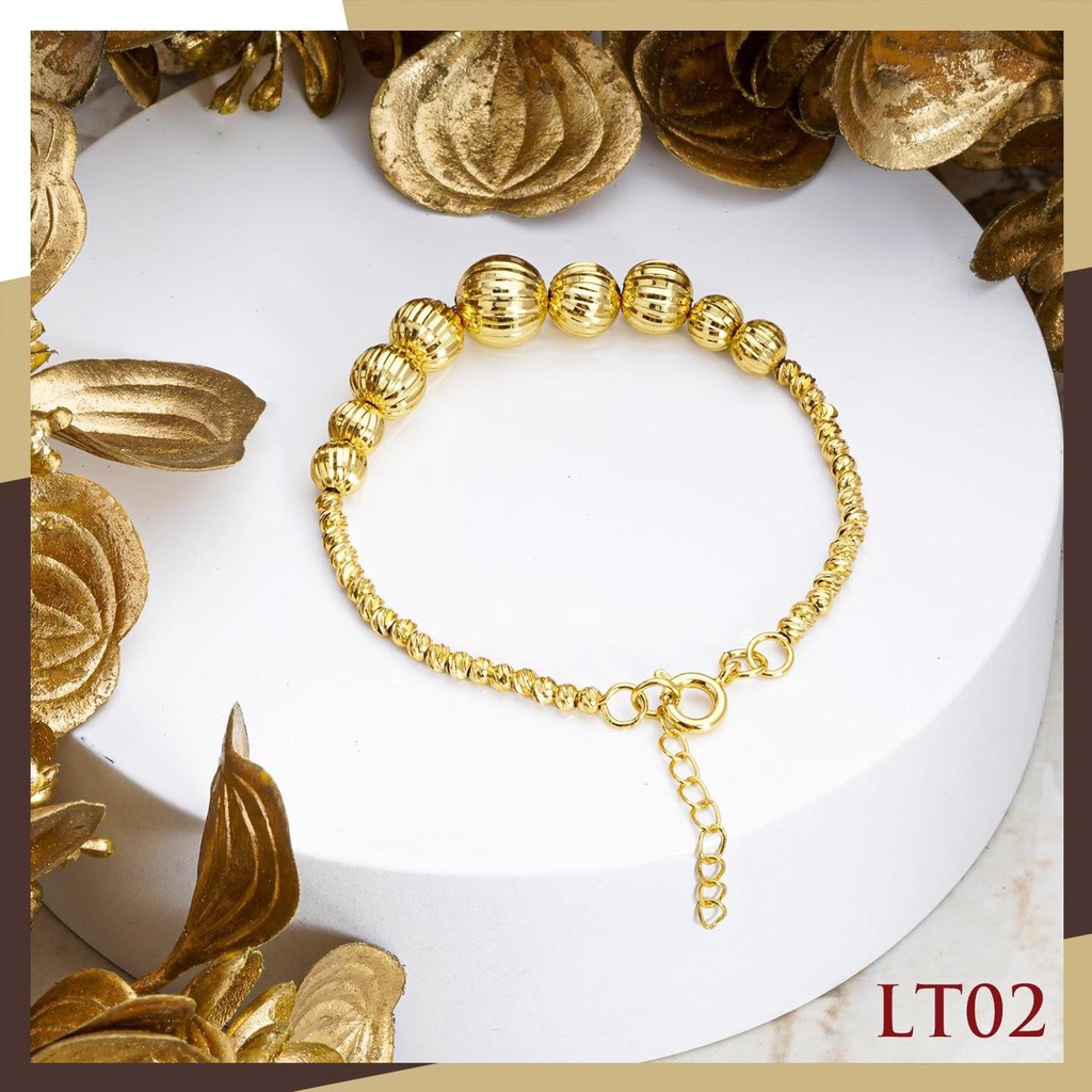 Lắc Tay Vàng Nữ, Vòng Tay Trơn XI kim Mạ 24k Cao Cấp không rỉ nhiều mẫu Namoo Jewelry