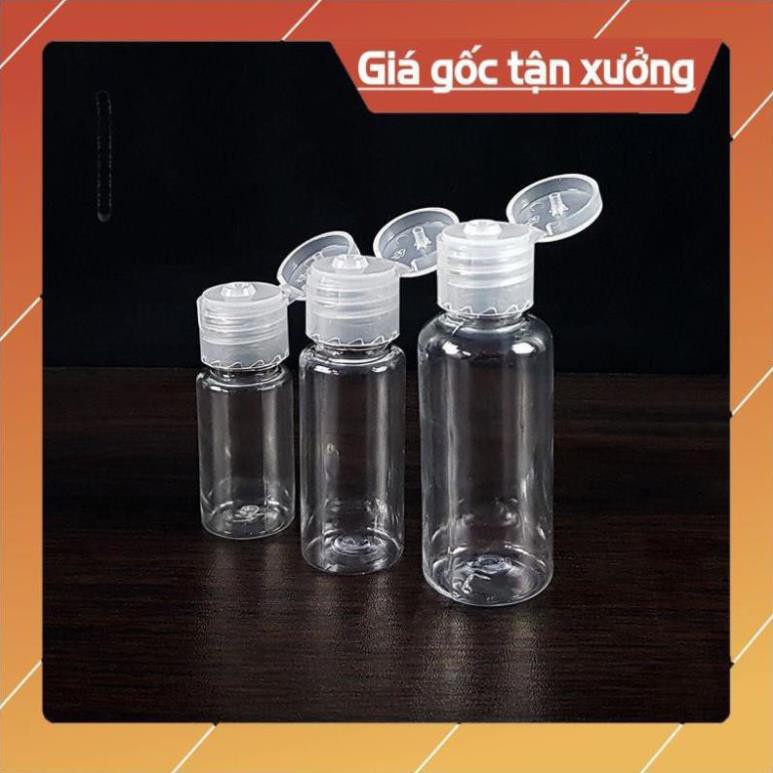 Chai Chiết Mĩ Phẩm ❤ TOP GIÁ RẺ ❤ [100c] Chai nhựa pet nắp bật 20ml chiết mỹ phẩm , , phụ kiện du lịch