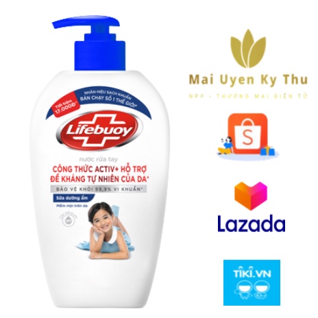 Nước rửa tay Lifebuoy 500ml (tặng kèm)