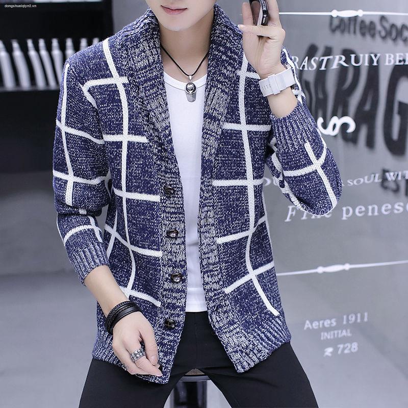 Áo khoác cardigan dệt kim thời trang thu đông dành cho nam