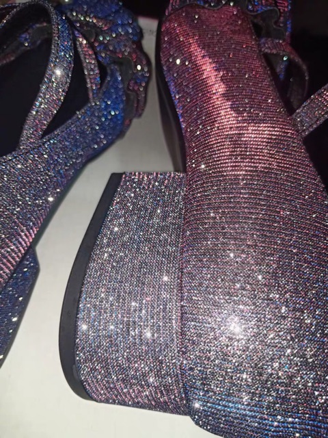 Giày LOLITA galaxy vỏ xò sequin chính hãng