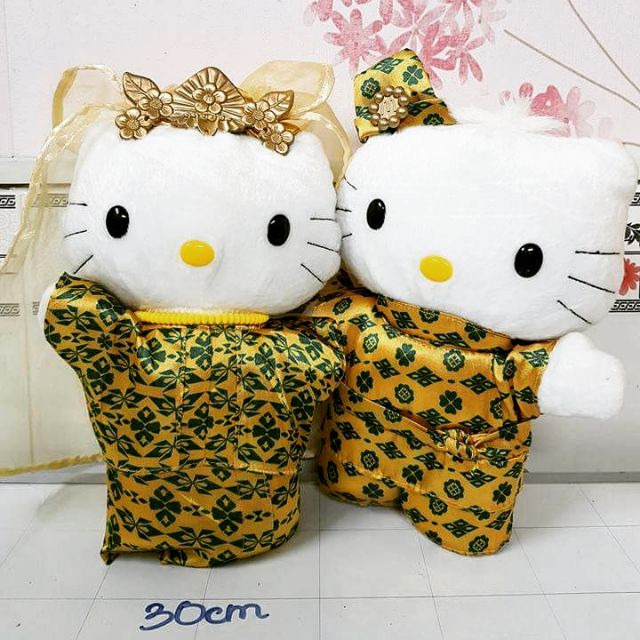 Gấu bông Kitty cô dâu + chú rễ