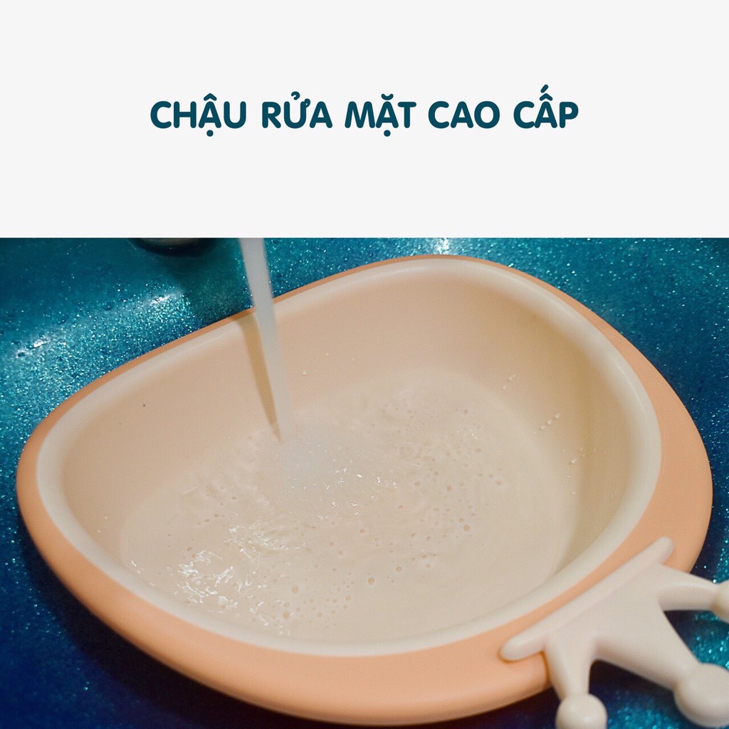 Chậu rửa mặt Babyhop vương miệng cao cấp chính hãng