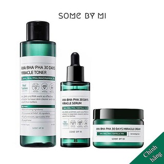 [COMBO] Bộ 3 Sản Phẩm Dưỡng Dành Cho Da Mụn Some By Mi AHA- BHA-PHA 30 Days Miracle 150ml