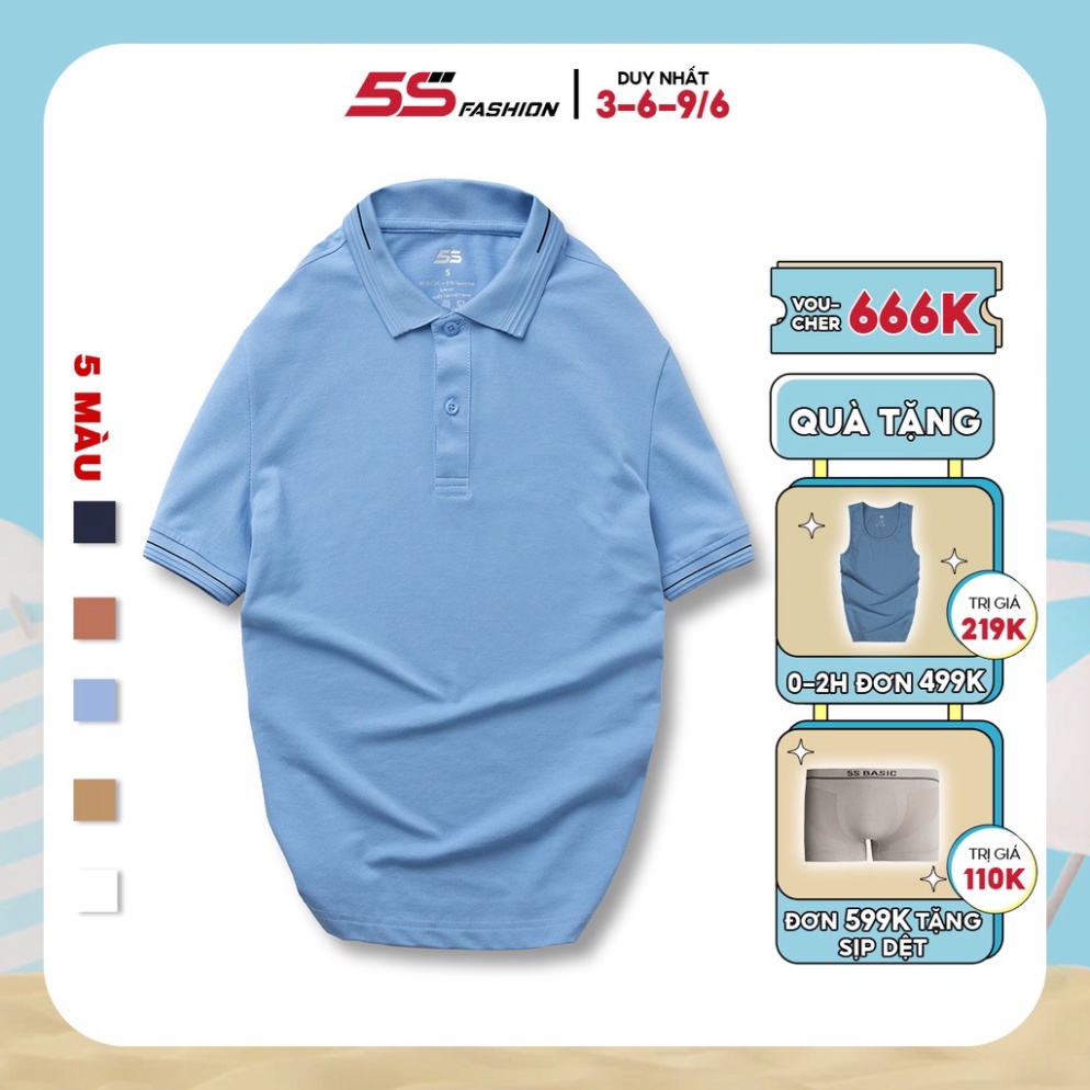 (Hàng Sỉ) Áo Polo Nam BEATRIX 5S (5 Màu), Chất Liệu Cao Cấp, Bền Màu, Chống Nhăn, Thiết Kế Trẻ Trung, Năng Động (APC2201