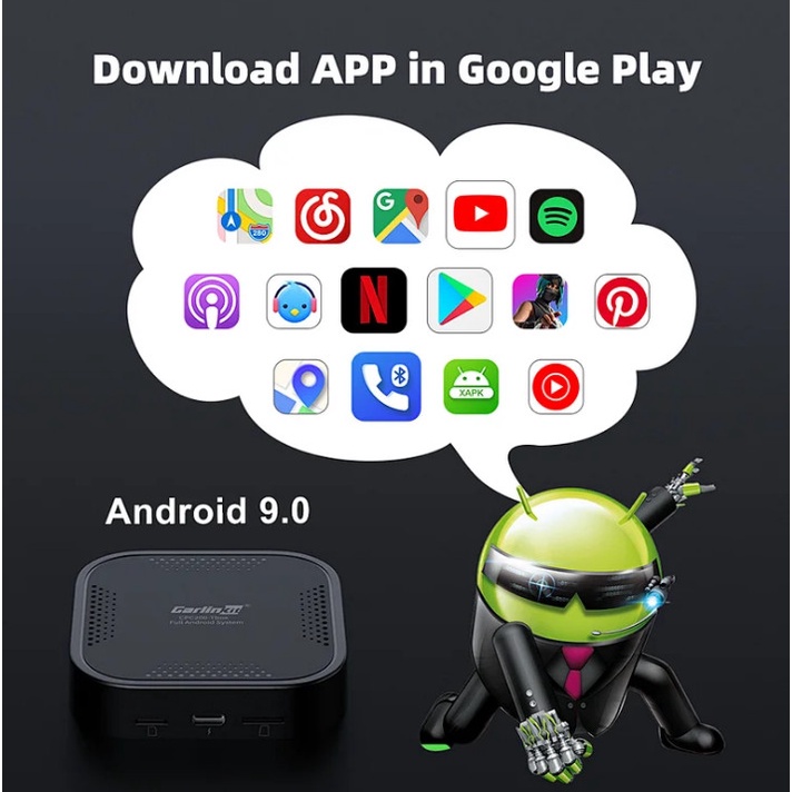 Android Box cho màn hình zin trên ô tô có Carplay - Hàng chính hãng Carlin Kit