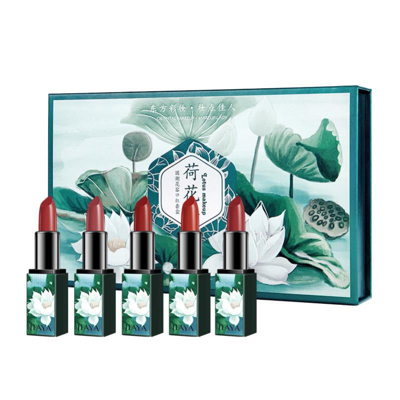 (Hàng Mới Về) Set 5 Son Môi Dưỡng Ẩm Chống Nước Phong Cách Cổ Điển-MS010 | BigBuy360 - bigbuy360.vn