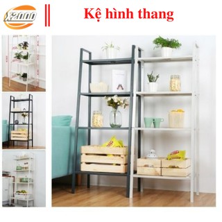 Kệ đa năng 4 tầng hình thang, kệ sắt decor hình thang trang trí phòng khách, phòng ngủ