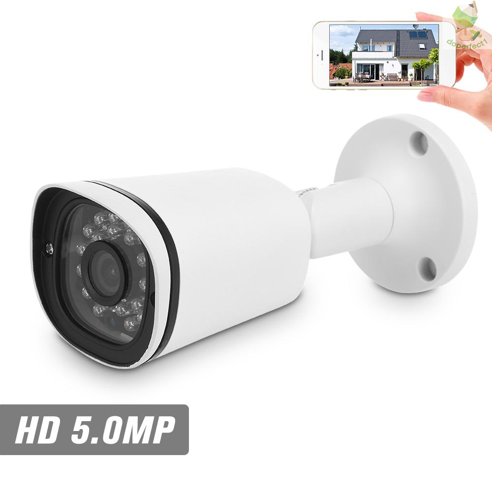 Camera An Ninh 5.0mp Hd Poe 3.6mm 1 / 2.8 "Cmos H.265 P2P Onvif 24 Ir Có Tầm Nhìn Ban Đêm Điều Khiển Qua Ứng Dụng Trong Nhà / Ngoài Trời