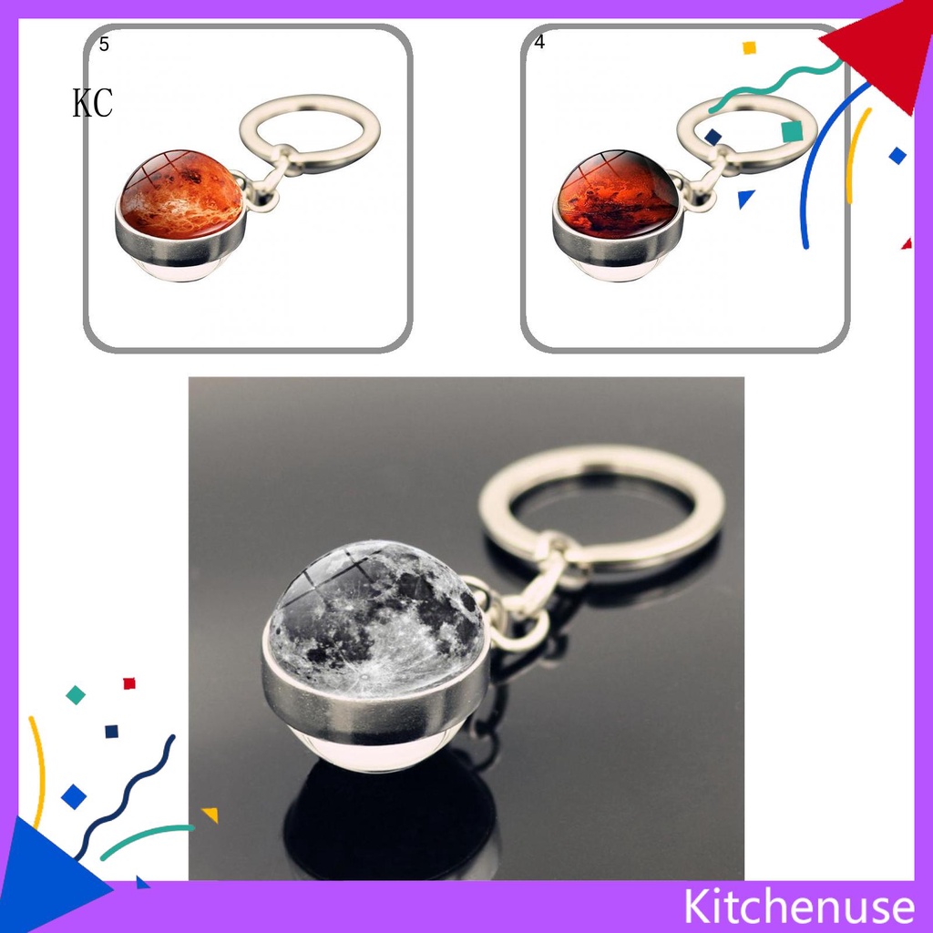 Móc khóa mini hình hành tinh sữa chống bụi cho điện thoại