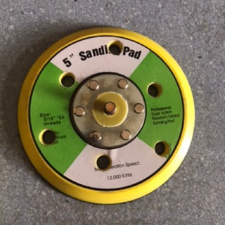 ĐẾ CHÀ NHÁM HƠI TRÒN 5'' REN 8MM CÓ HÚT BỤI