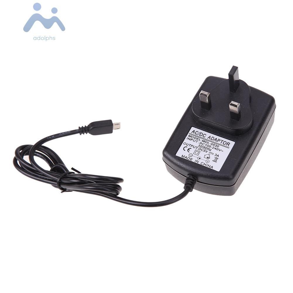 adolphs UK AC to DC 5V 3A Micro USB Power Supply Adapter for Windows Android Tablet
