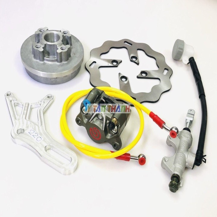 Bộ Đĩa Sau Sirius Heo Rembo Xám Đĩa 220Mm V3 MS1272