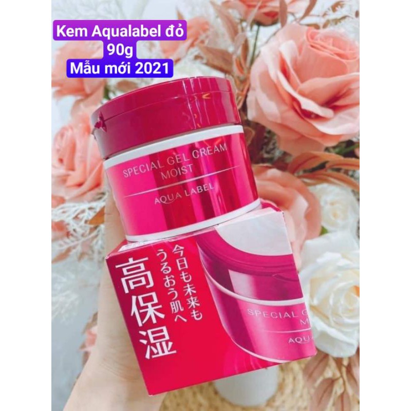 Kem dưỡng Shiseido Aqualabel Special Gel Cream màu đỏ 5 in 1