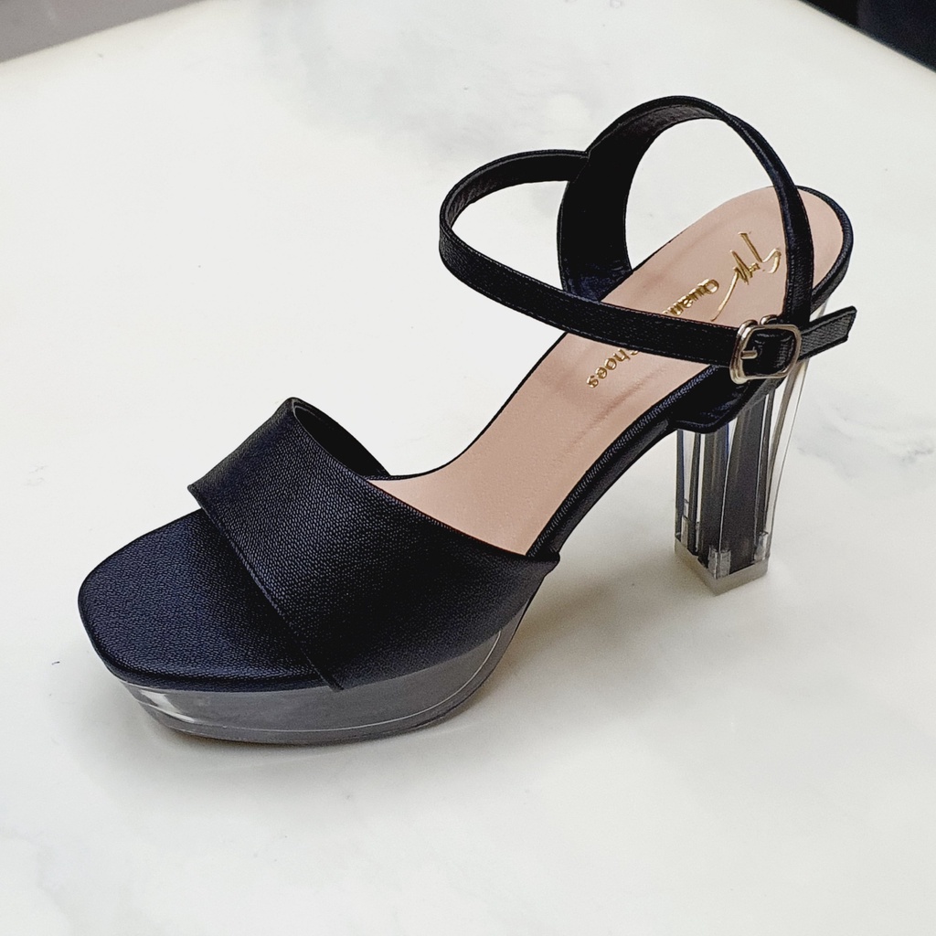 Giày Sandal Cao Gót Nữ 💥GIÀY CÔ DÂU - ĐI TIỆC💥 Đế Vuông 12 Phân Da Mờ T102