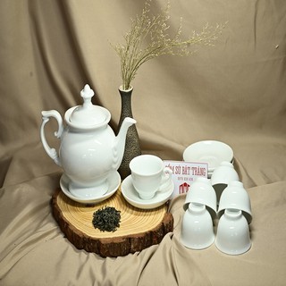 [GIÁ HỦY DIỆT] Bộ Ấm chén Bát Tràng Sứ Đài Các [ HÀNG CHUẨN LOẠI 1]
