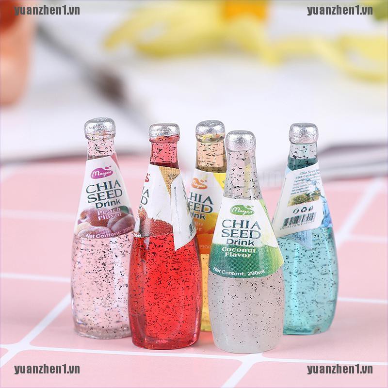 [YUANZHEN1] Set 5 Bình Đựng Nước Trái Cây mini Tỉ Lệ 1 / 12 Trang Trí Nhà Búp Bê