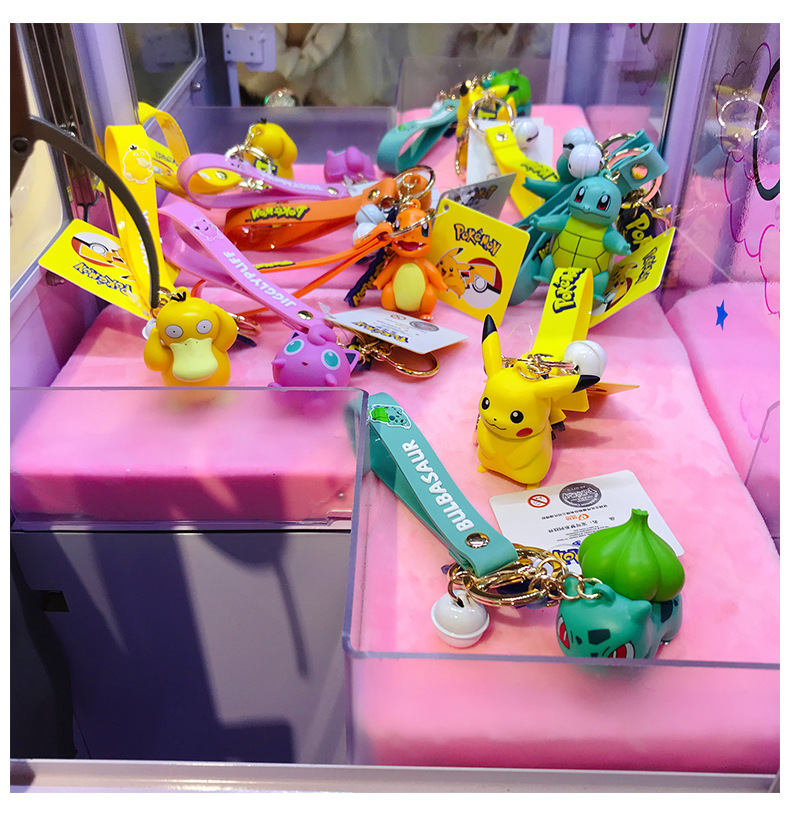 Móc Khóa Hoạt Hình Pokemon Pikachu Nhiều Mẫu Siêu Đẹp Kèm Chuông MK2