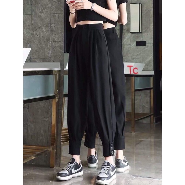 quần jogger kaki cúc chân Tc