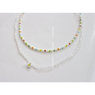 Set vòng cổ cườm daisy