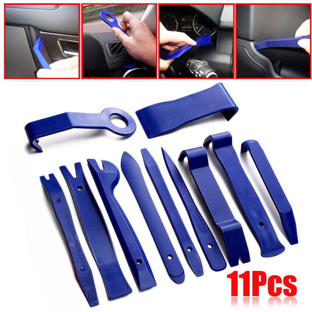 11 PCS Car Stereo radio Audio Trim Removal Kit Tools Pry Panel Door Dash Install