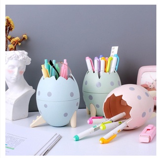 Hộp đựng bút hình trứng, SIÊU ĐẸP🔺hộp đựng cọ trang điểm hình trứng **Đồ decor Dễ Thương