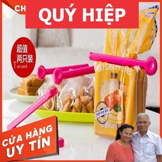 Kẹp miệng túi - Kẹp khoá miệng túi set 2 cái giúp bảo quản đồ ăn thực phẩm vệ sinh và được lâu hơn