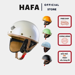 Mũ bảo hiểm nửa đầu, nón bảo hiểm 1/2 , mũ bảo hiểm thời trang màu trơn , helmet mnb12