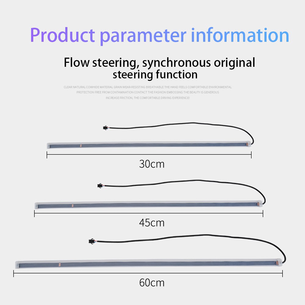 Dải đèn LED tính hiệu DRL RGB điều khiển từ xa trang trí xe hơi