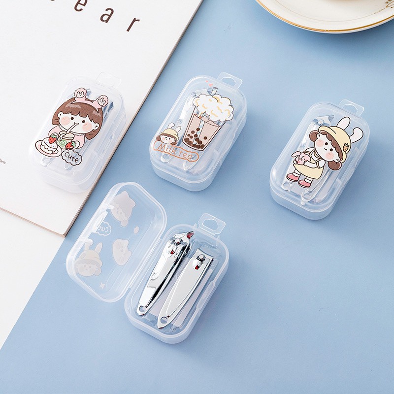 Set 2 bấm móng tay cắt móng phim hoạt hình dễ thương