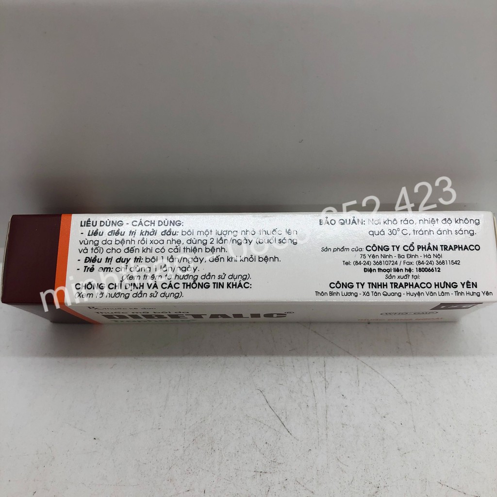 Kem Mỡ Bôi Da Dibetalic  Traphaco Tuýp 15g | BigBuy360 - bigbuy360.vn
