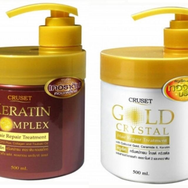 Kem ủ tóc Cruset Gold Crystal 500ml - Thái Lan