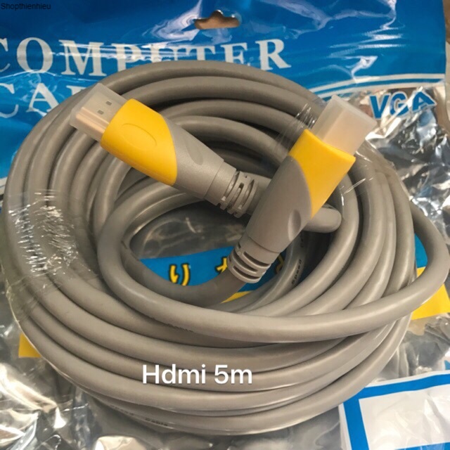 Cáp HDMI ARIGATO 5m lõi đồng HDTV 4K*2K (19+1) - Dây HDMI To HDMI tròn chuẩn FULL HD 1080p