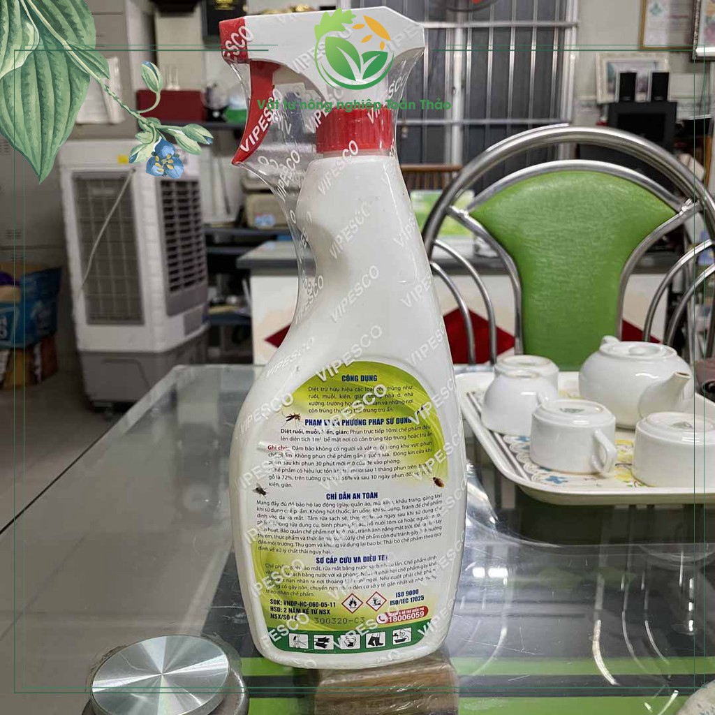 Mua Thuốc xịt diệt côn trùng muỗi, kiến, gián Vipesco cho gia đình ...