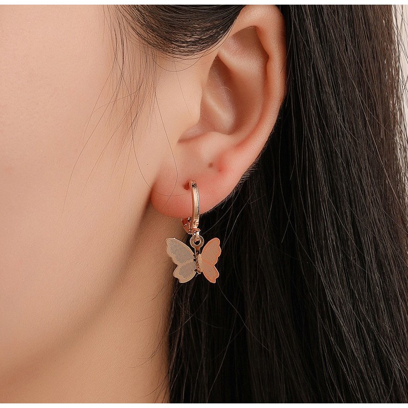 Khuyên tai hình bướm hợp kim - NGỌC STORE