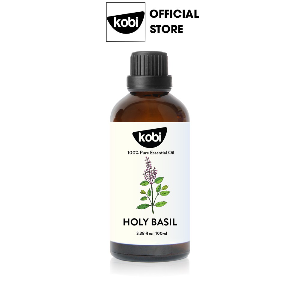 Tinh dầu Hương nhu Kobi Holy basil essential oil giúp đuổi muỗi, khử mùi, làm thơm phòng - 10ml